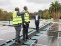 Rooftop solar installation on a rural hospital in Kenya.