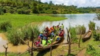 People in canoe.