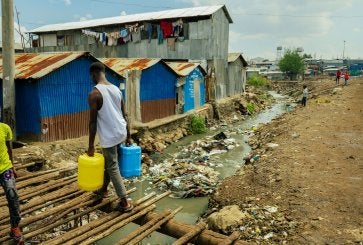 Informal settlement in Nairobi, Kenya