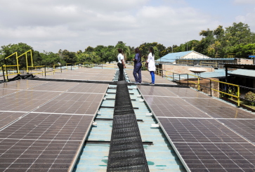 Solar panels on Makueni Referral County Hospital