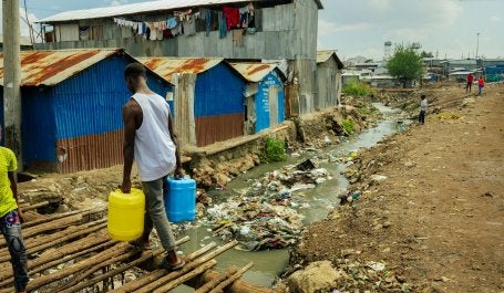Informal settlement in Nairobi, Kenya