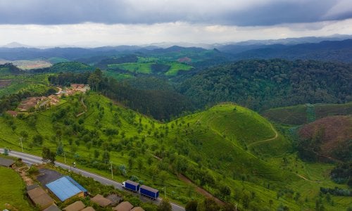 Land restoration sites in Rwanda