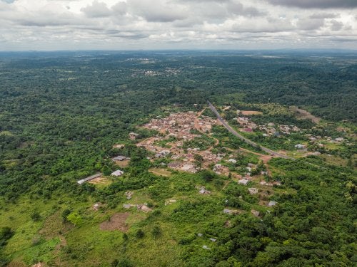 Aerial view.